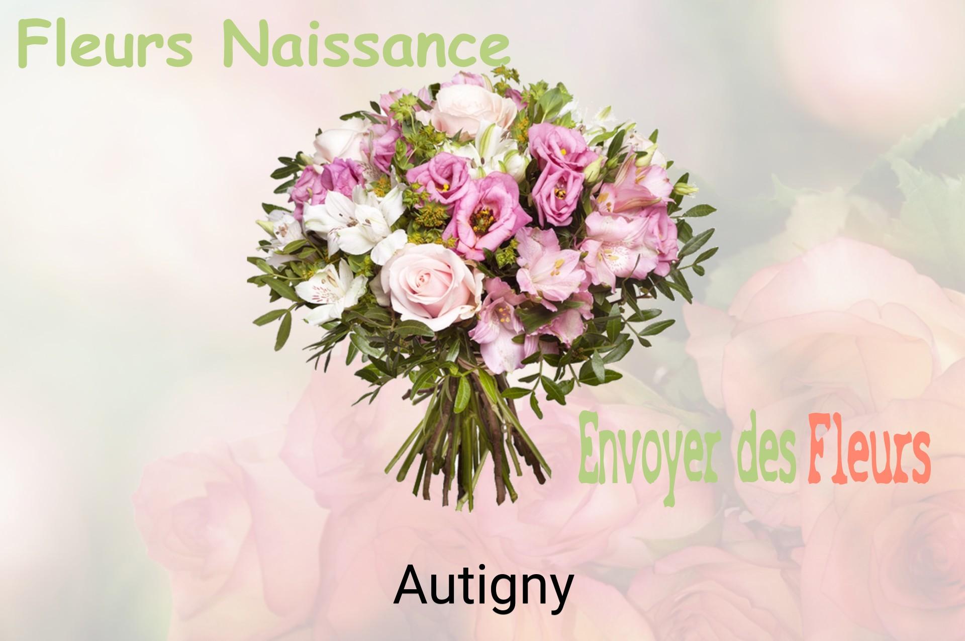Bouquet de fleurs de naissance livré à Autigny